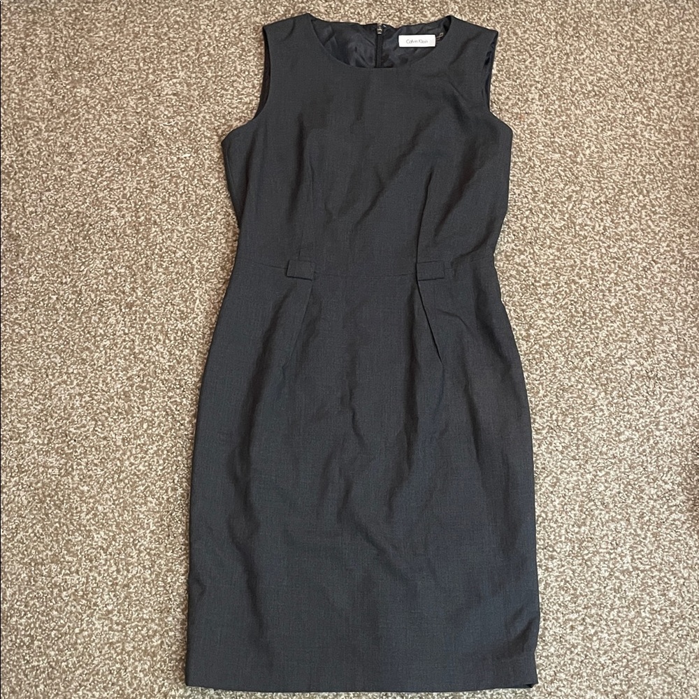 Calvin KleinSleeveless Sheath Midi Dress